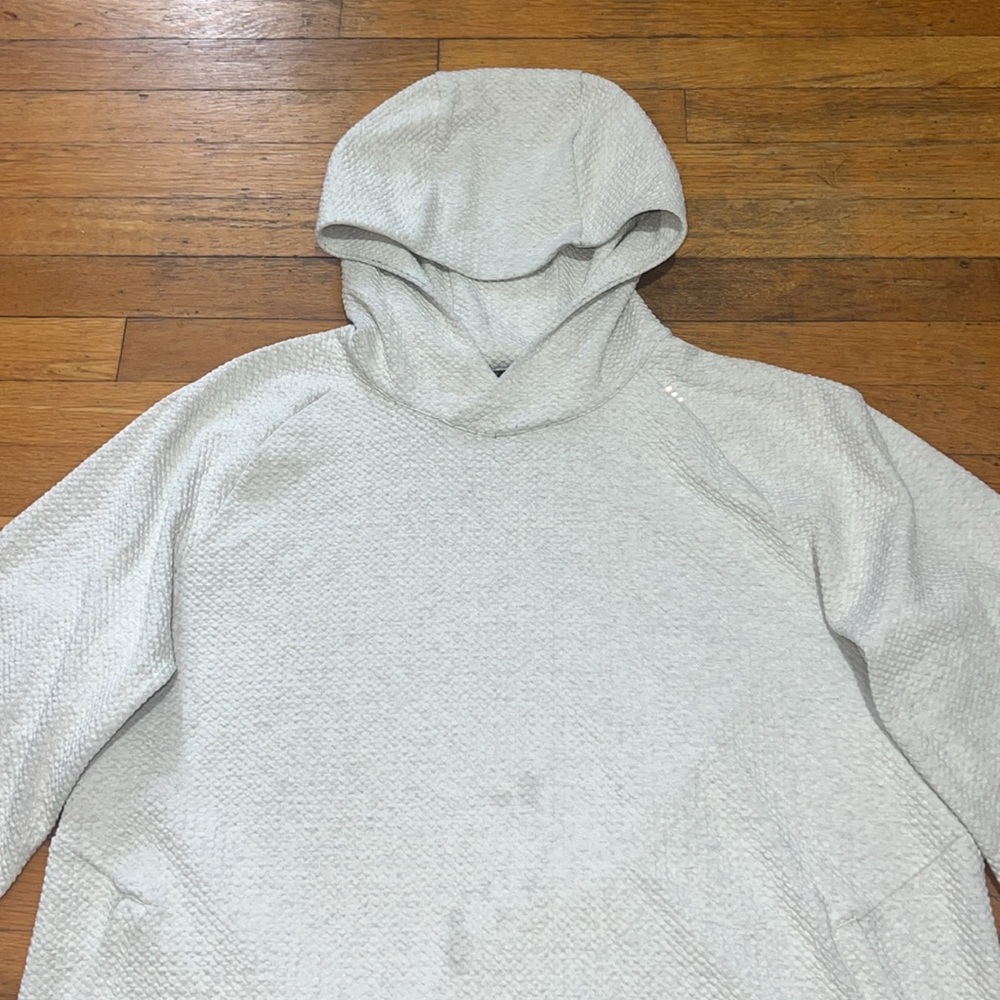 Lululemon At Ease Hoodie in Heathered Opal White, size XXL / 2XL - Picture 4 of 14